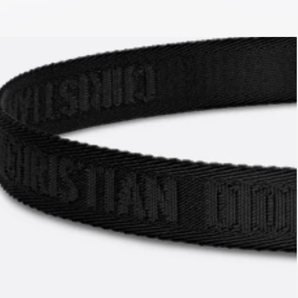 Dior Kids Black Belt with Gold Buckle - Picture 5 of 5